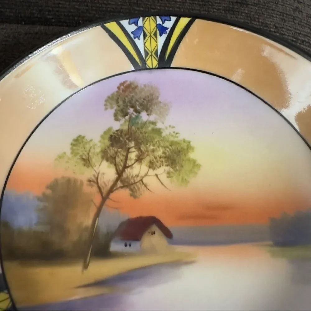 Noritake M Morimura House by the Lake Bowl with Handles
